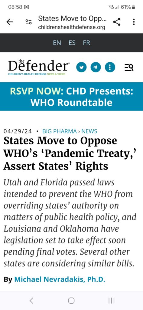 World Health Organization gets the middle finger!